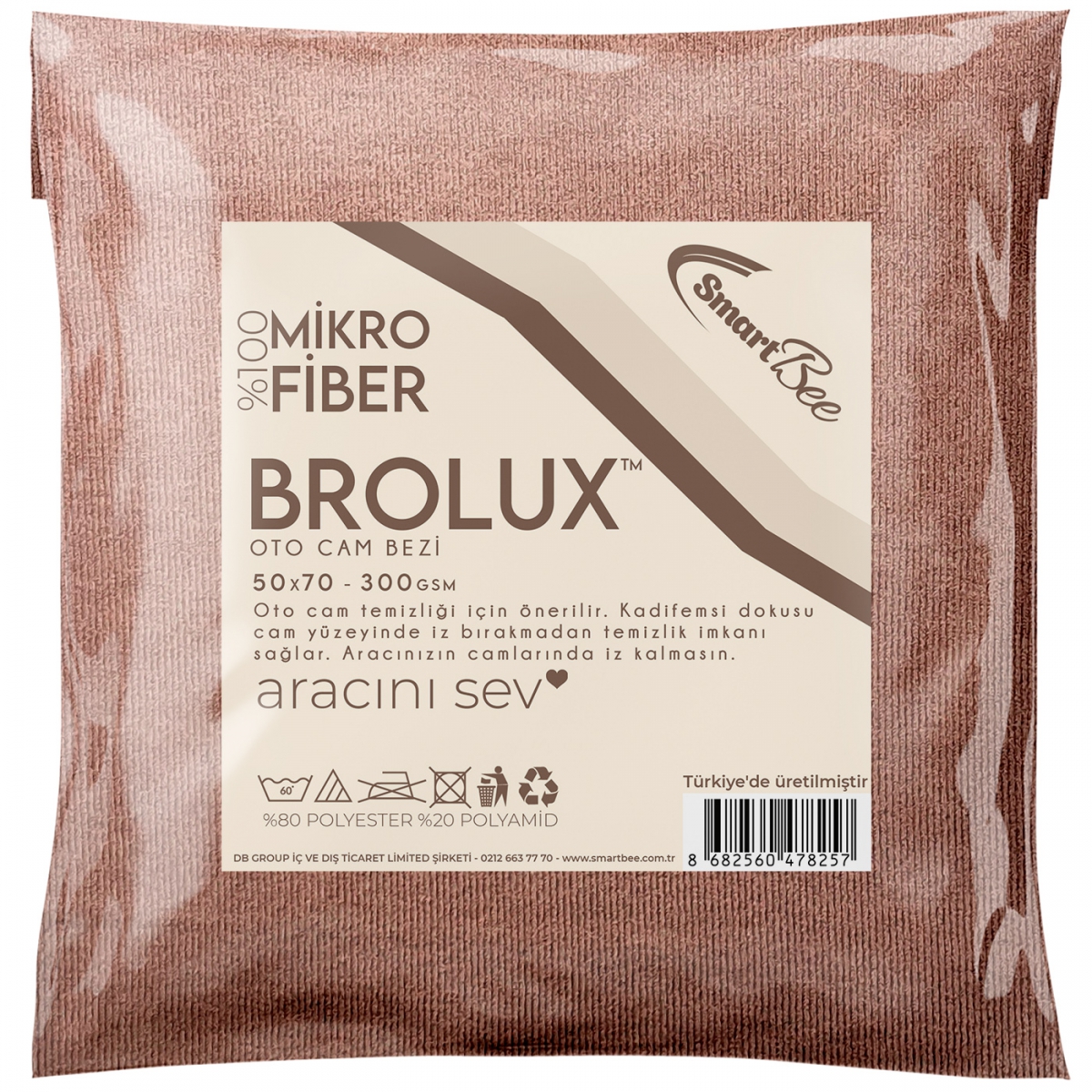 Brolux Mikrofiber Kalın Oto Cam Bezi 50×70